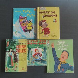 Lot of 5 Vintage Classic Illustrated Children's Books 1950s to 1960s 1st Edition